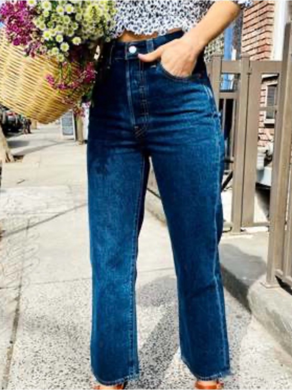 Levi’s Ribcage Straight Leg ankle Women's Jeans - Dark Blue size 28